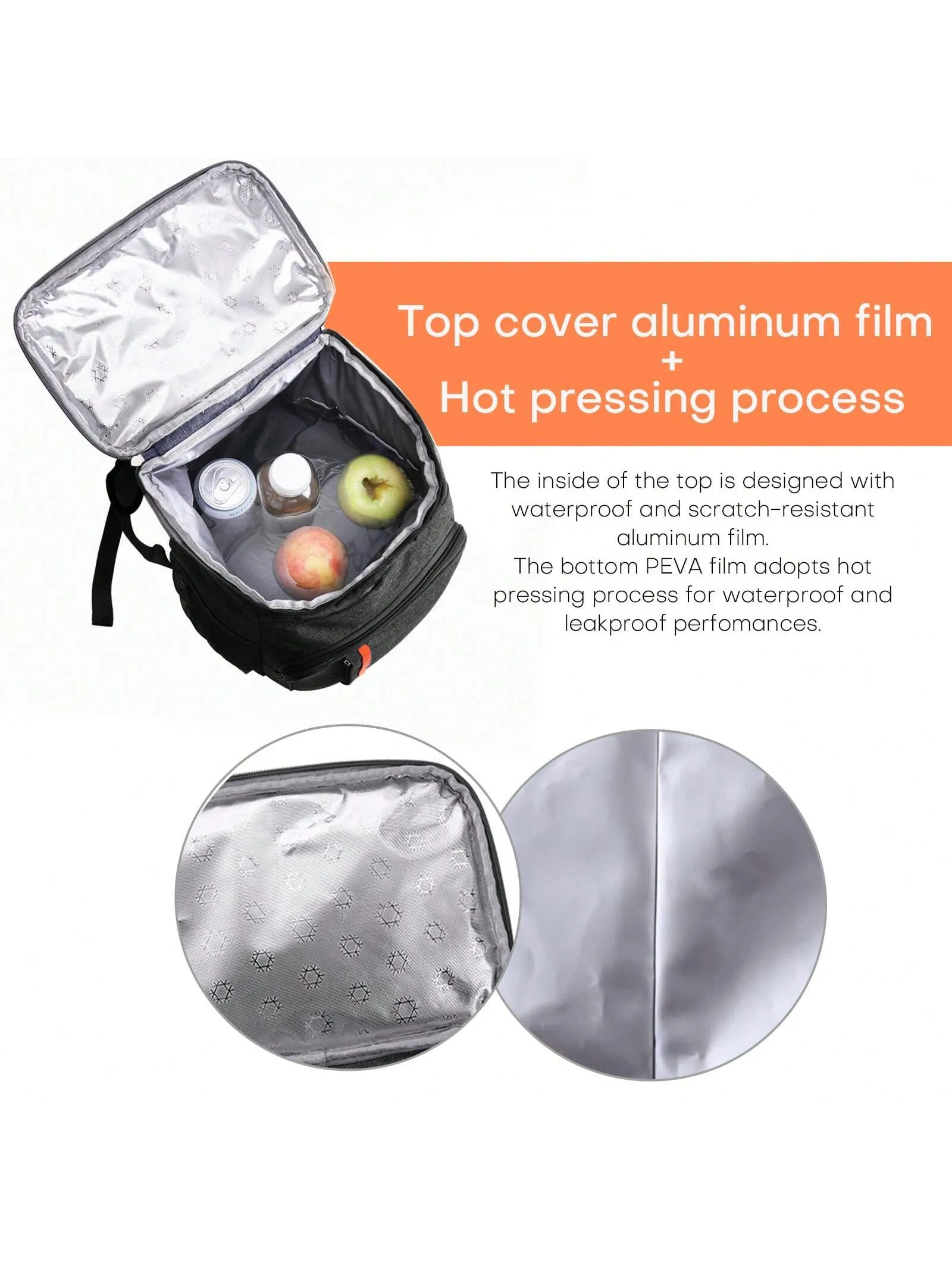 30 Cans Oxford Cooler Backpack Insulated Waterproof Cooler Lunch Bag