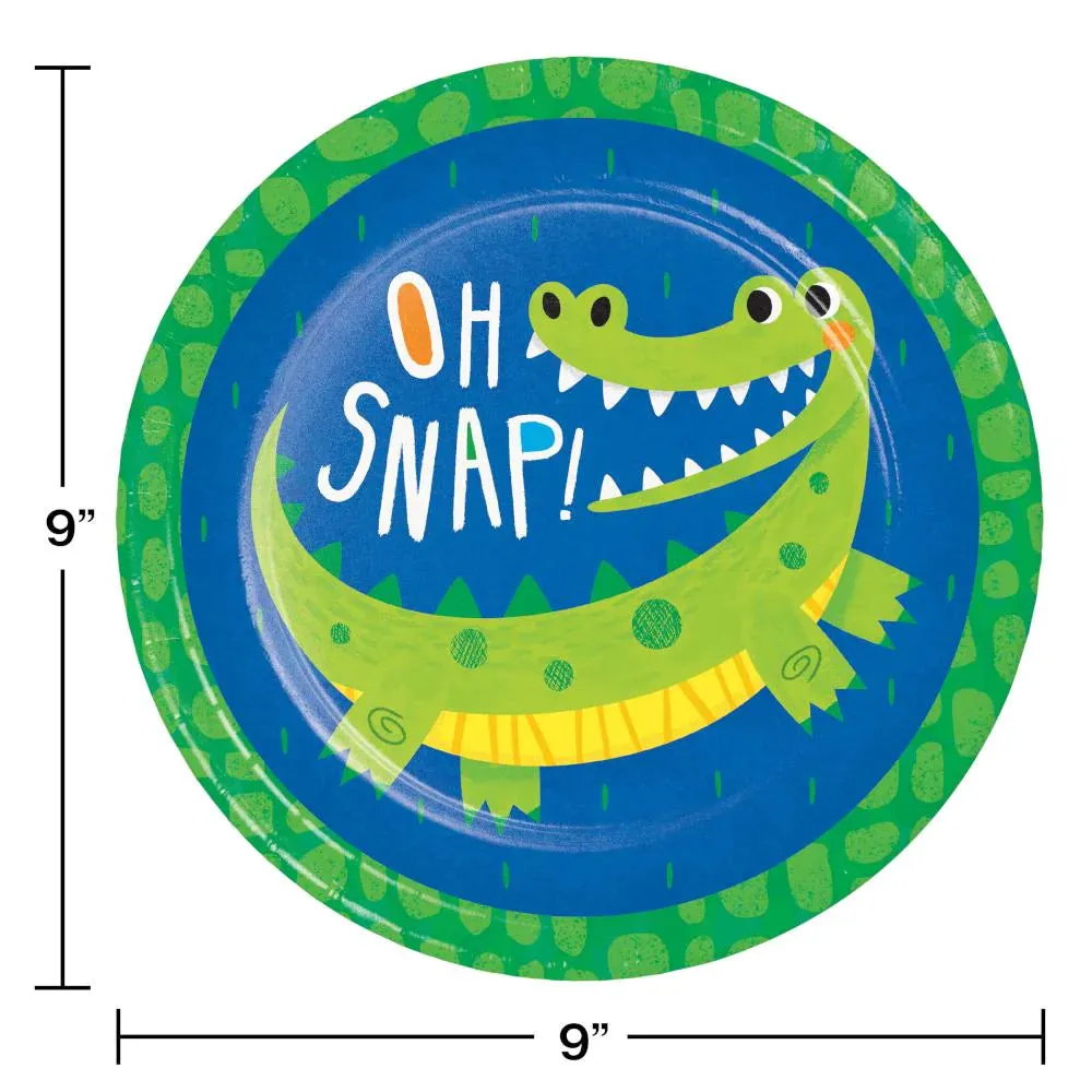 Alligator Theme 46 Piece Birthday Party Kit for 8