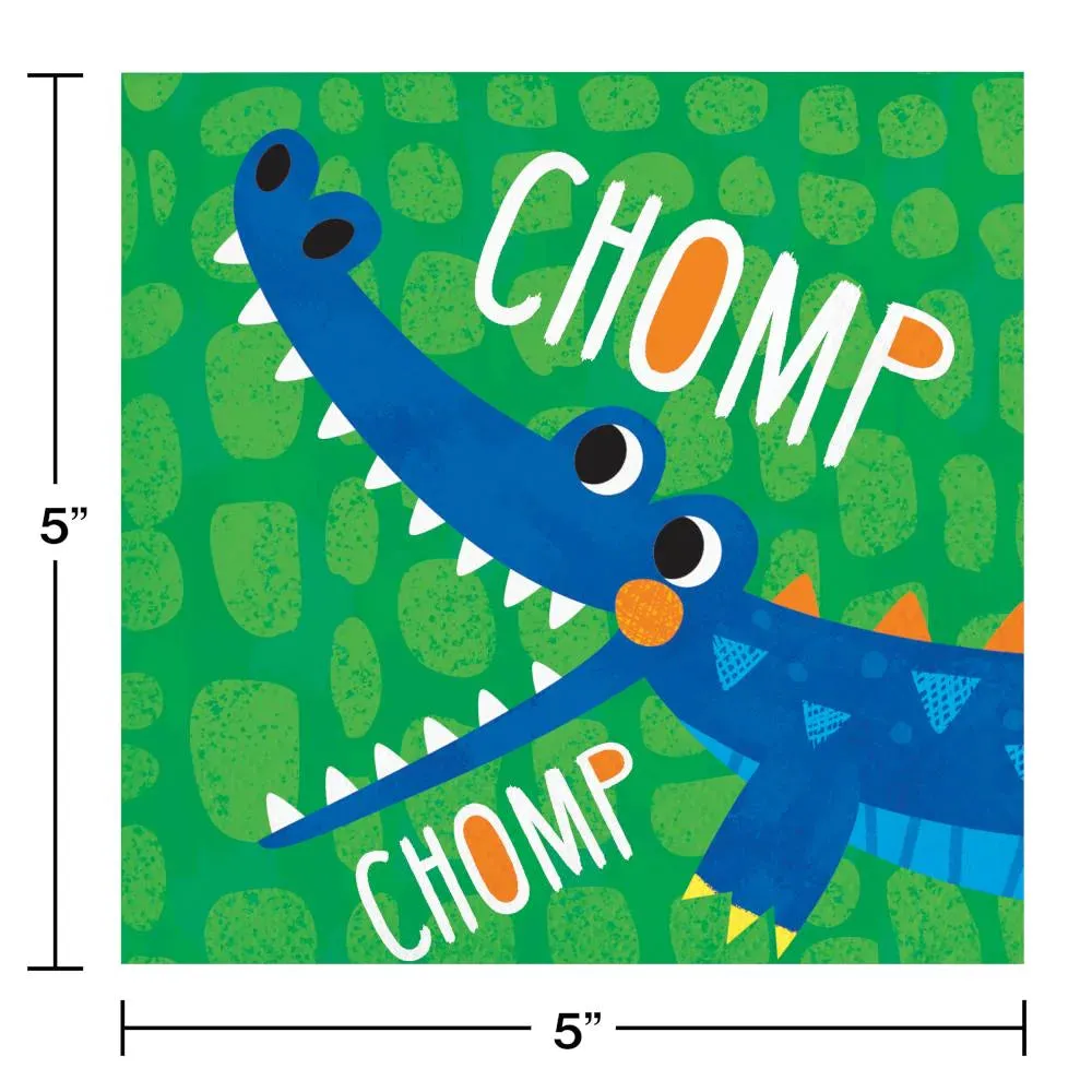 Alligator Theme 46 Piece Birthday Party Kit for 8