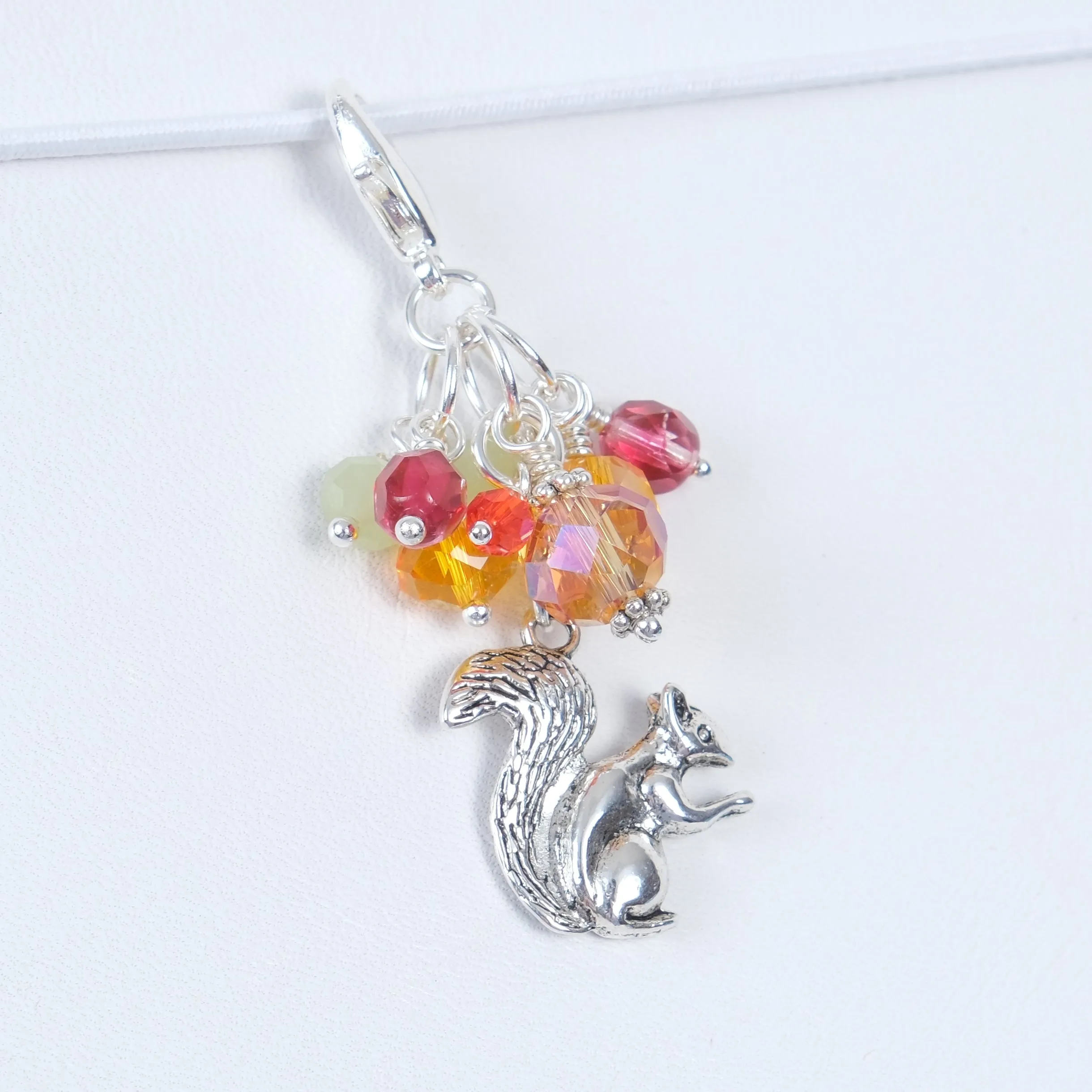 Autumn Whispers Planner Clip or Charm with Squirrel