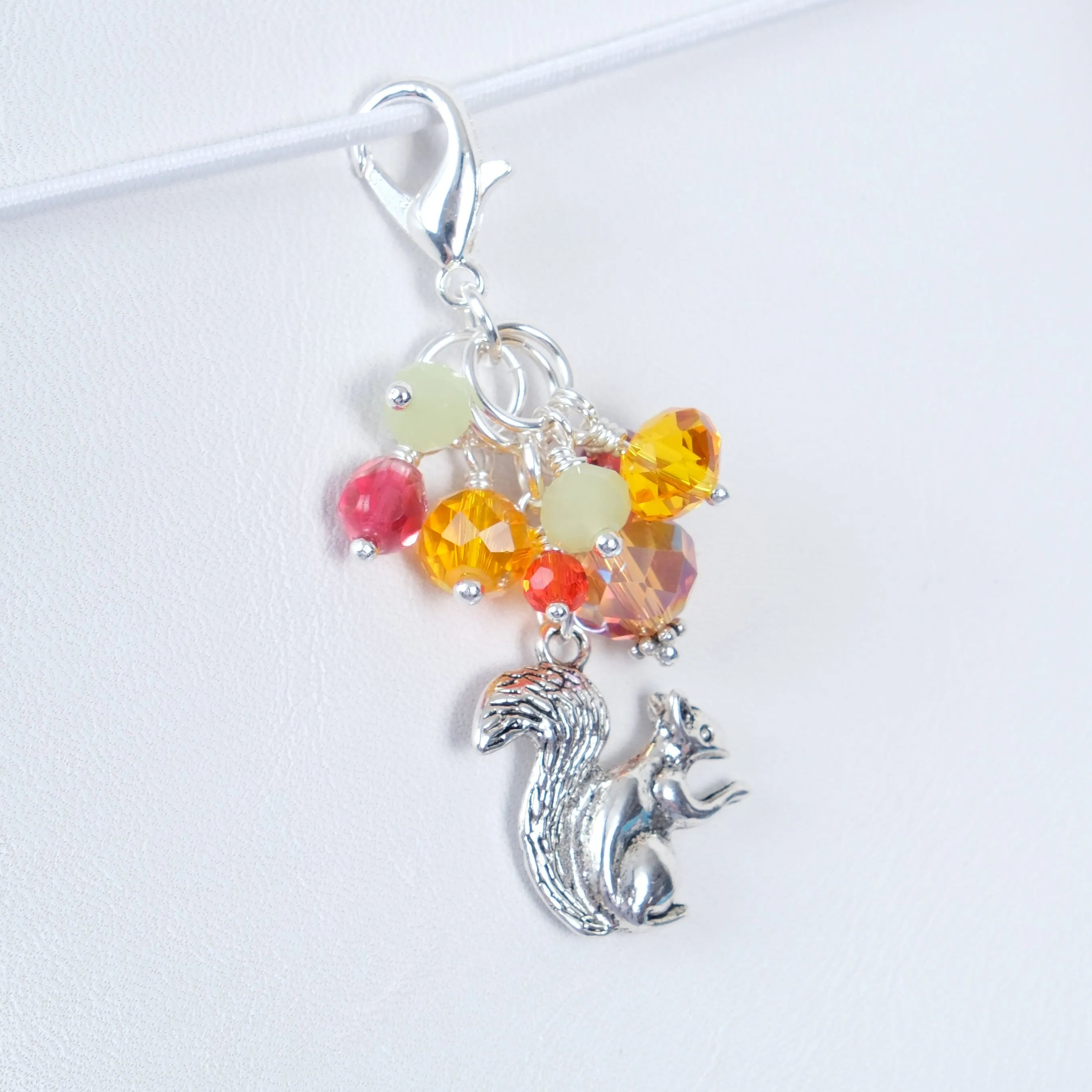 Autumn Whispers Planner Clip or Charm with Squirrel