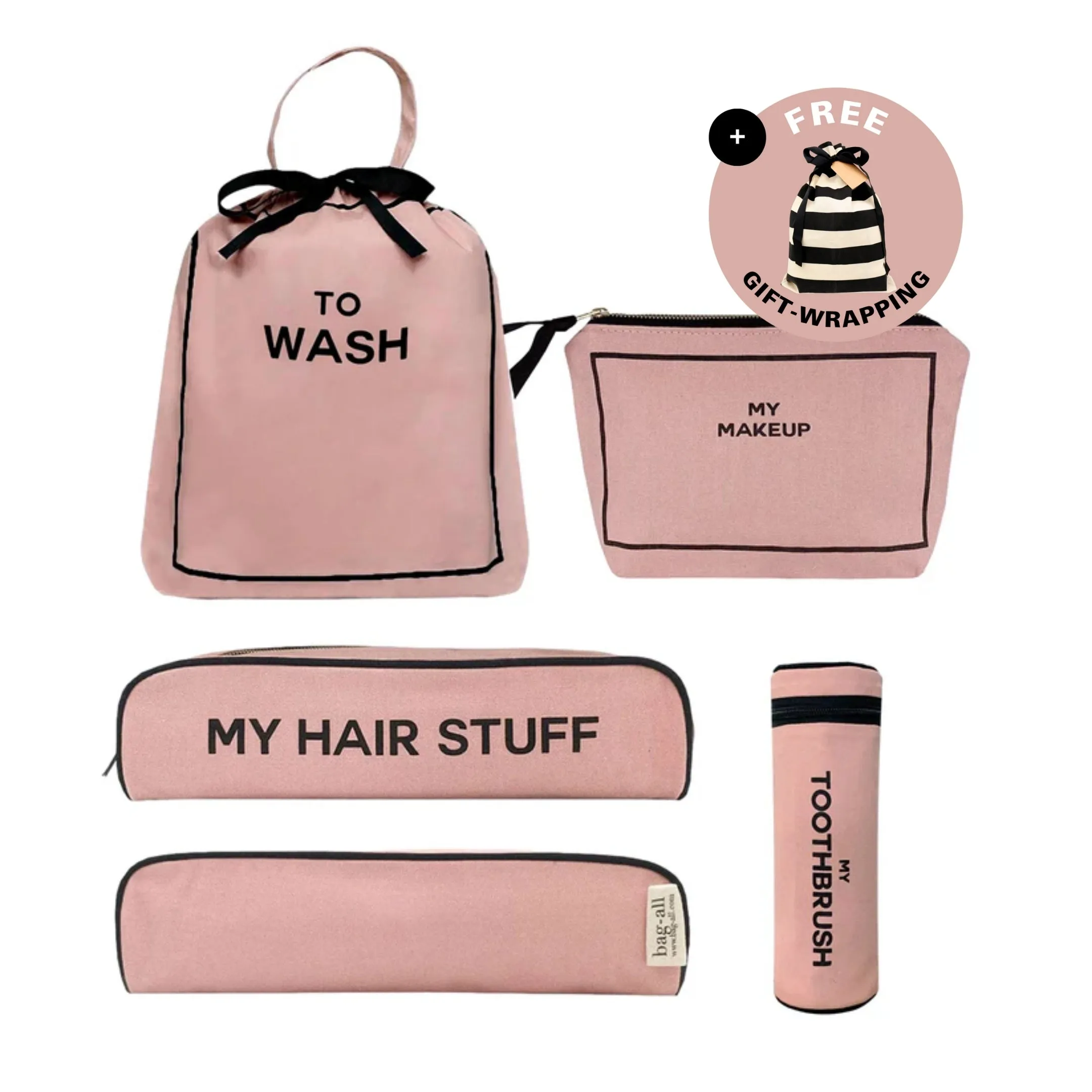 Best Deal Gift Set, 4-pack Travel & Home, Pink/Blush