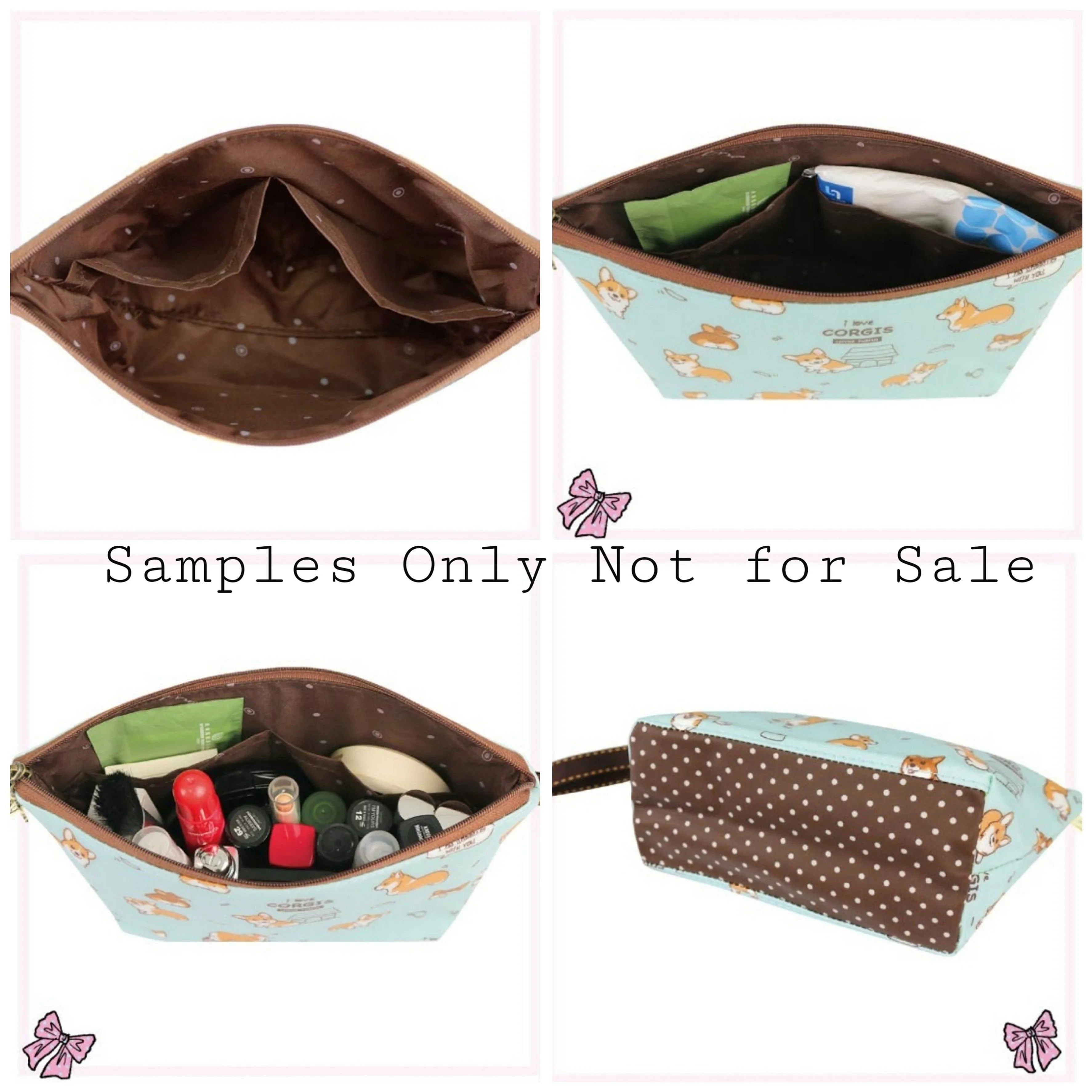 Blue Happy Taiwan Dumpling Cosmetic Bag