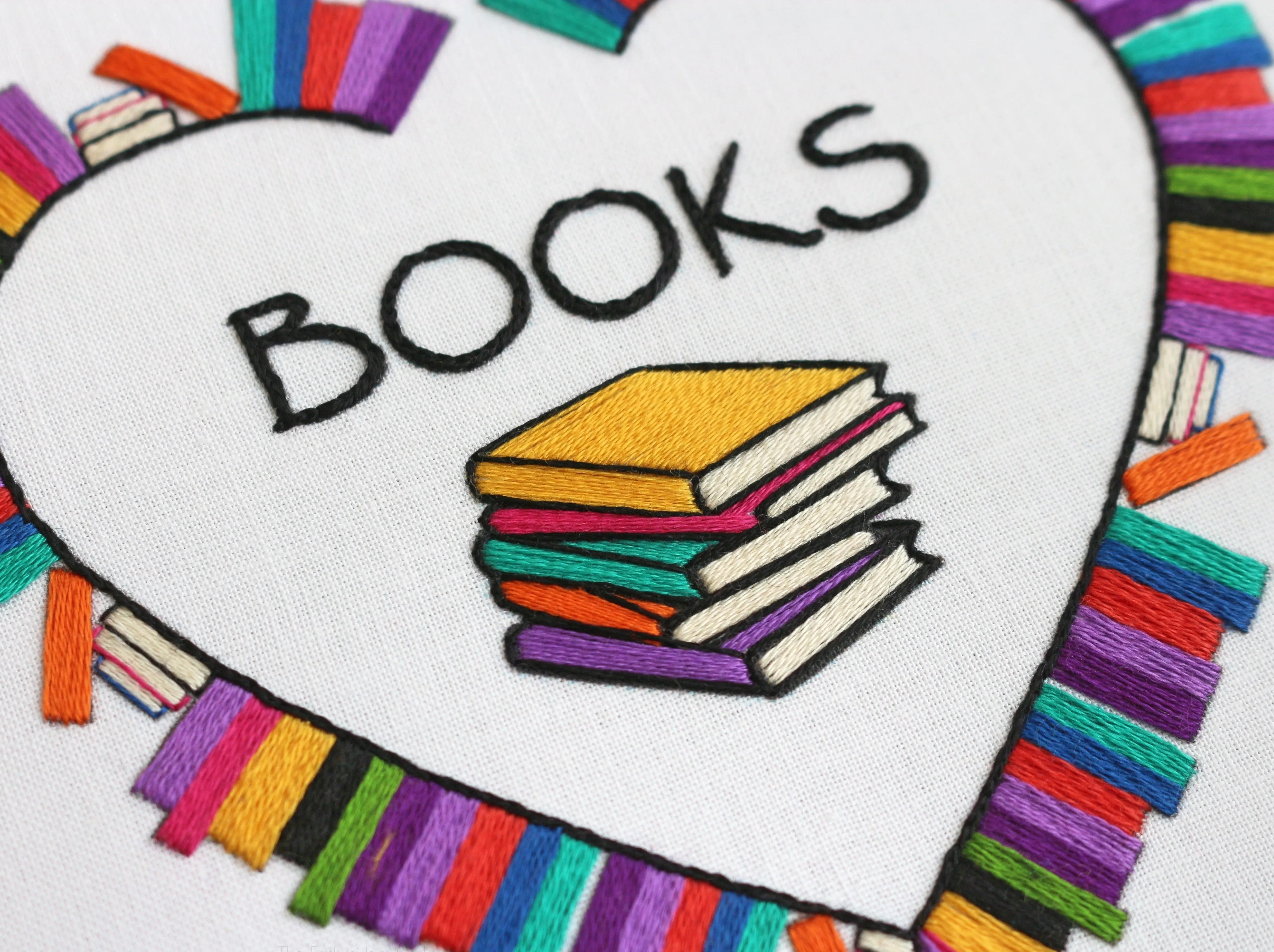 Books Embroidery Kit