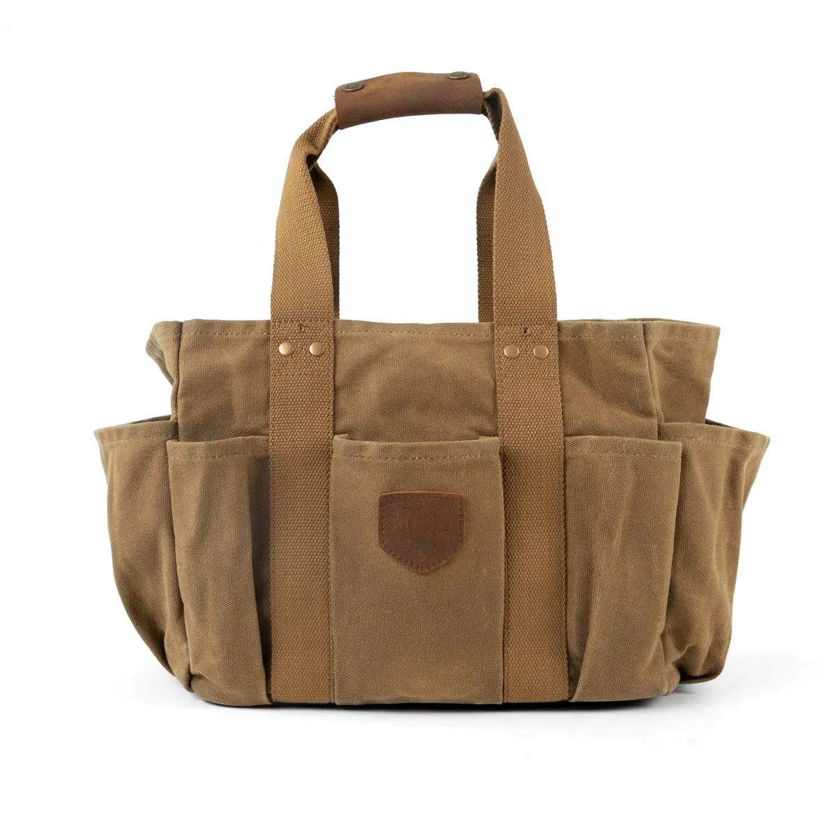 Brown Waxed Canvas Gardening Bag