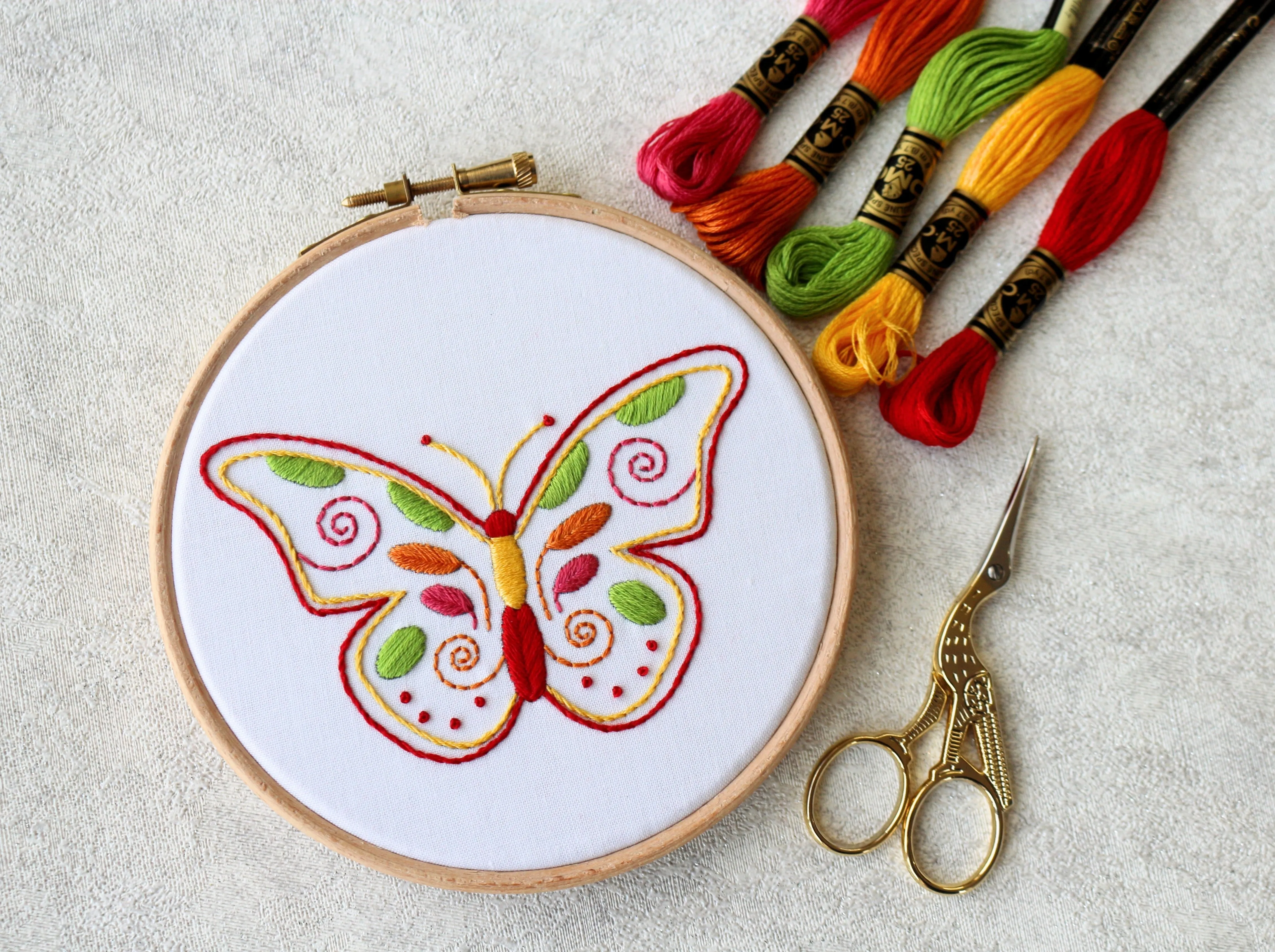 Butterfly Embroidery Kit