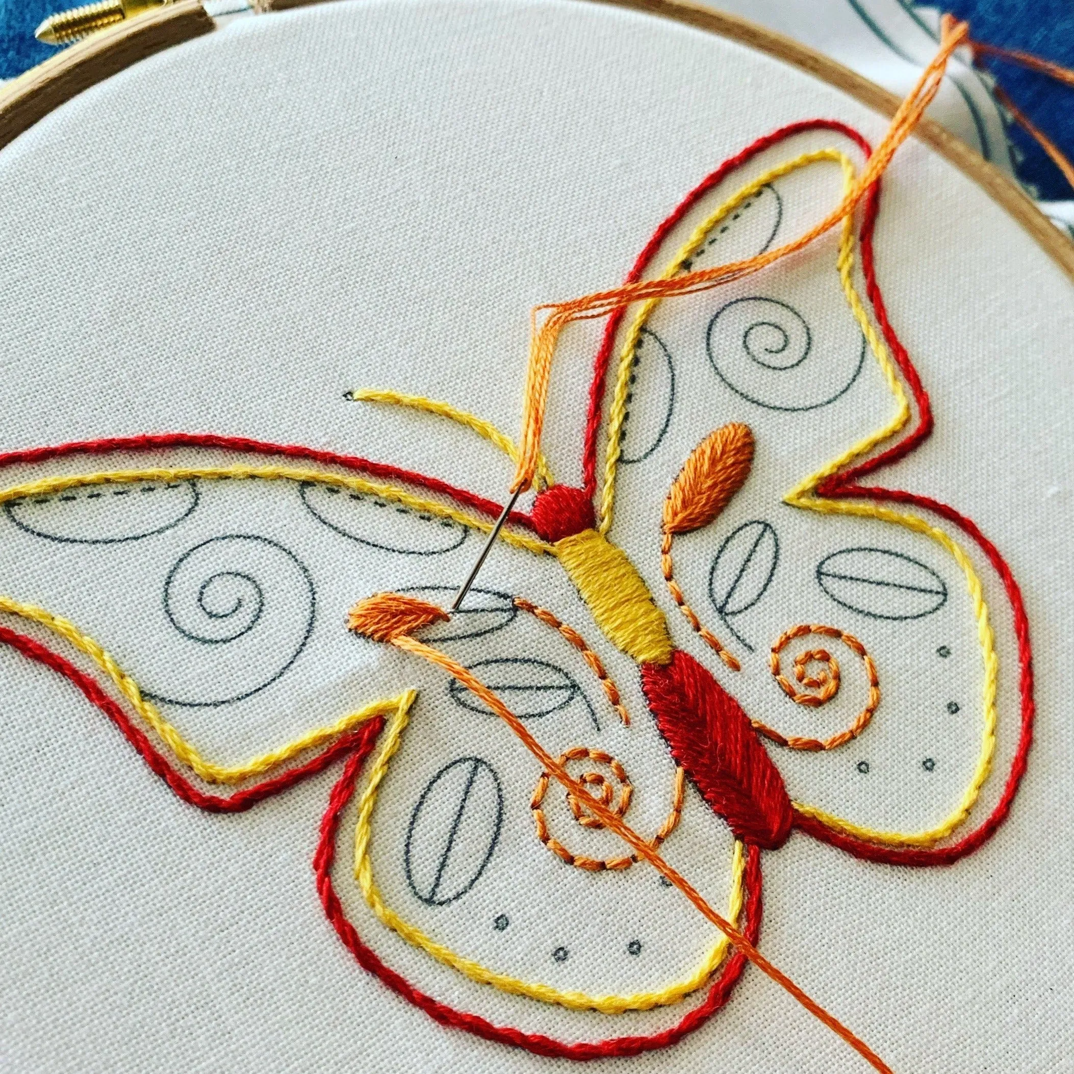 Butterfly Embroidery Kit