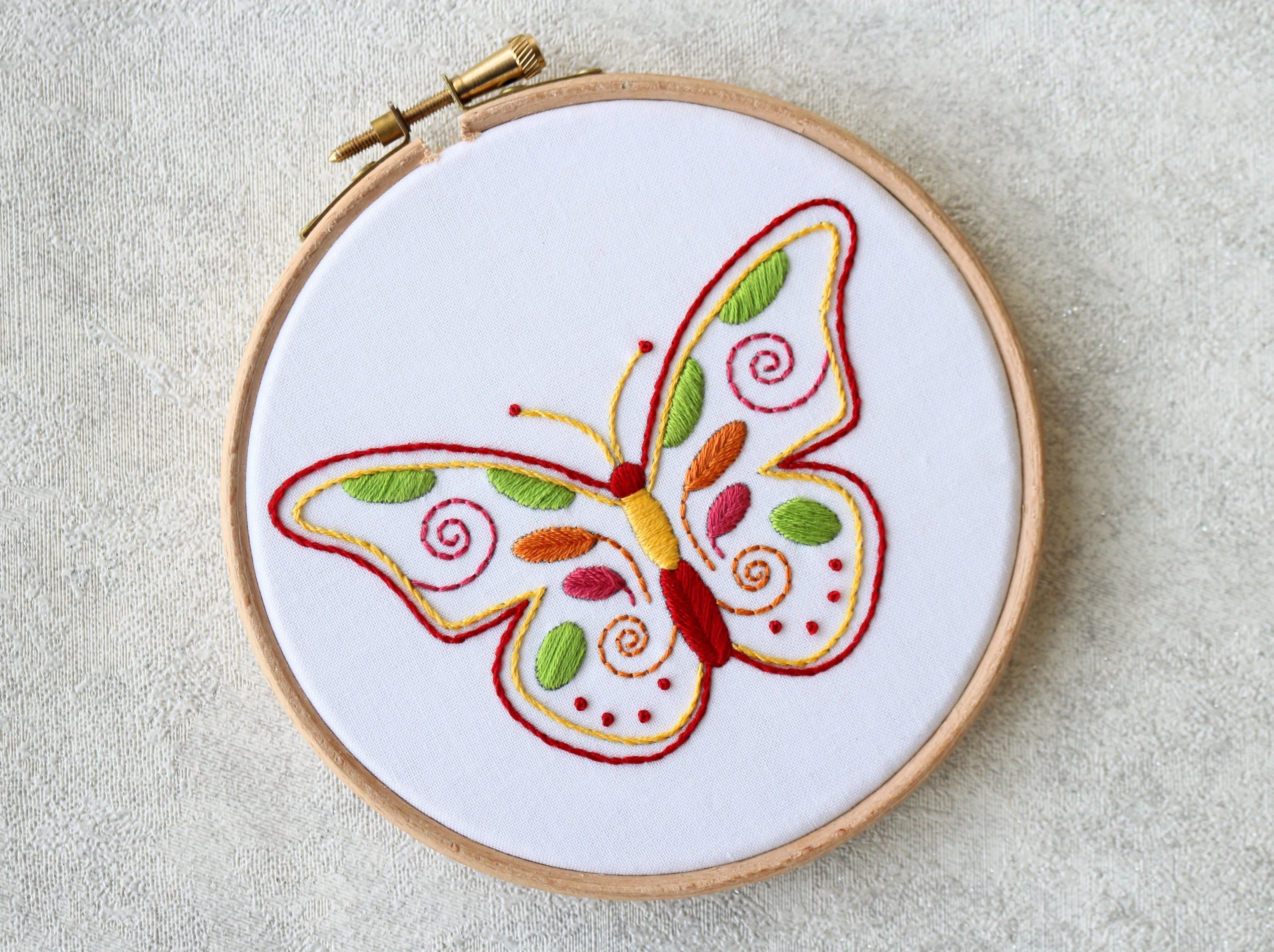 Butterfly Embroidery Kit