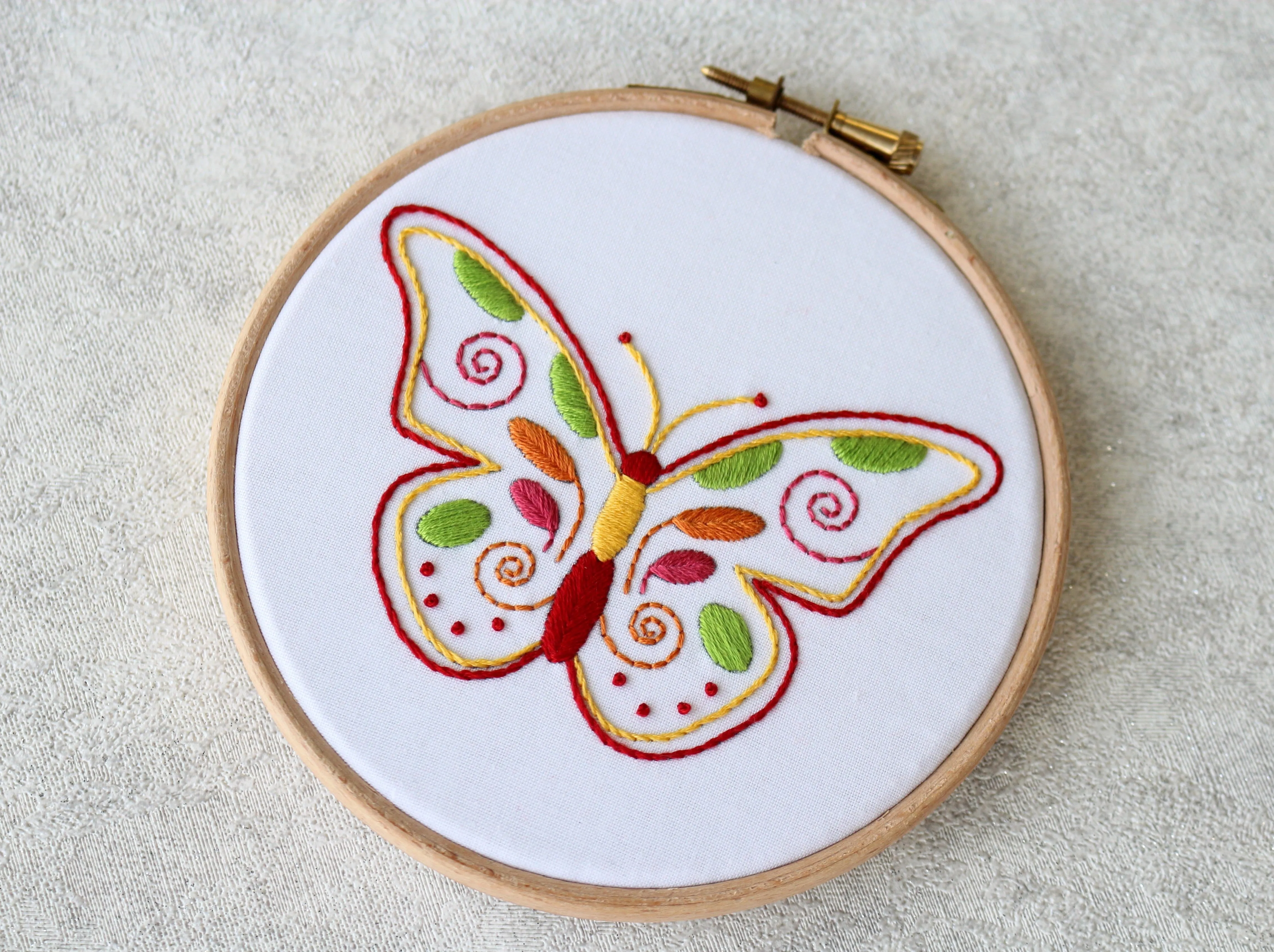 Butterfly Embroidery Kit