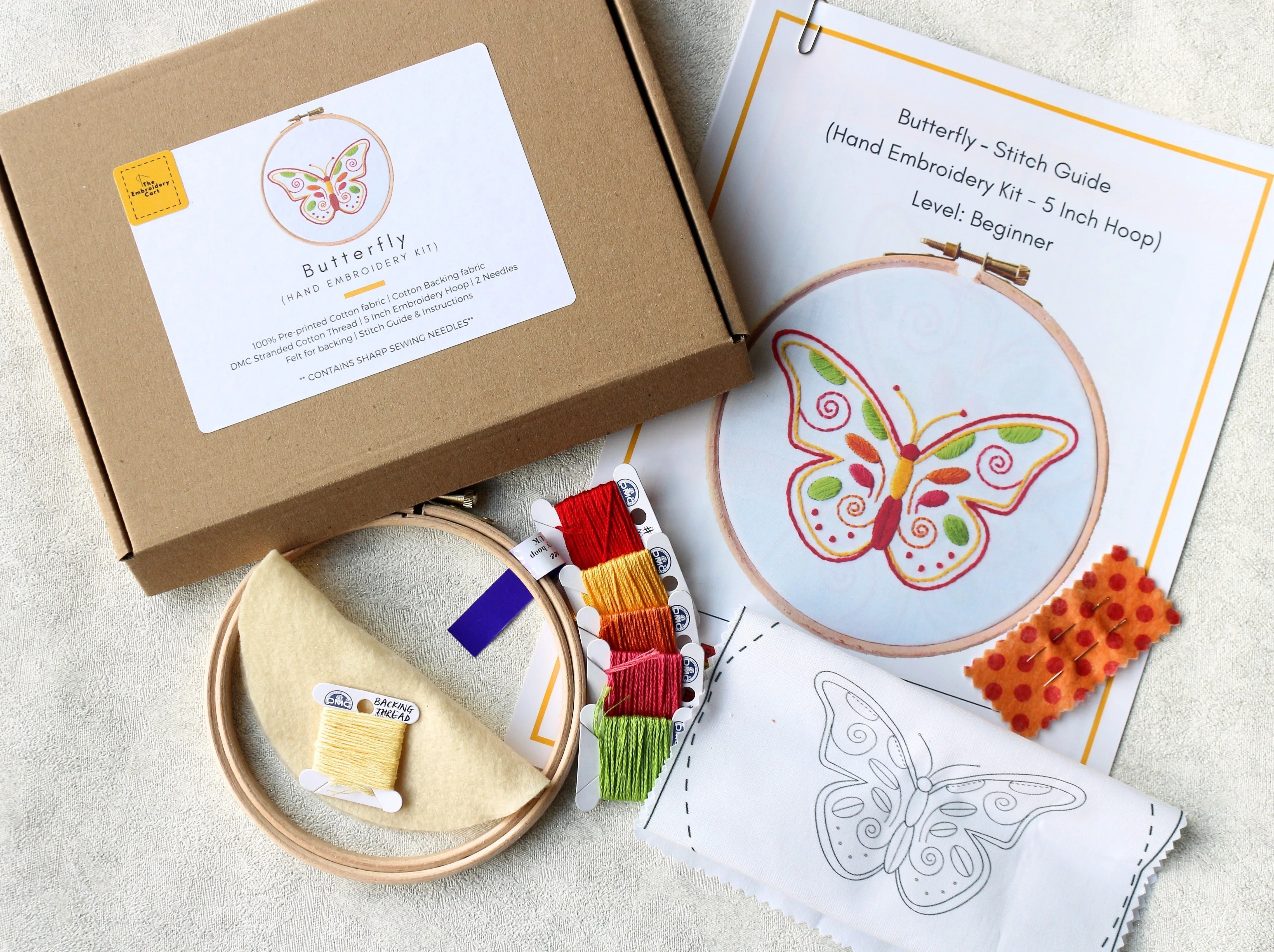 Butterfly Embroidery Kit