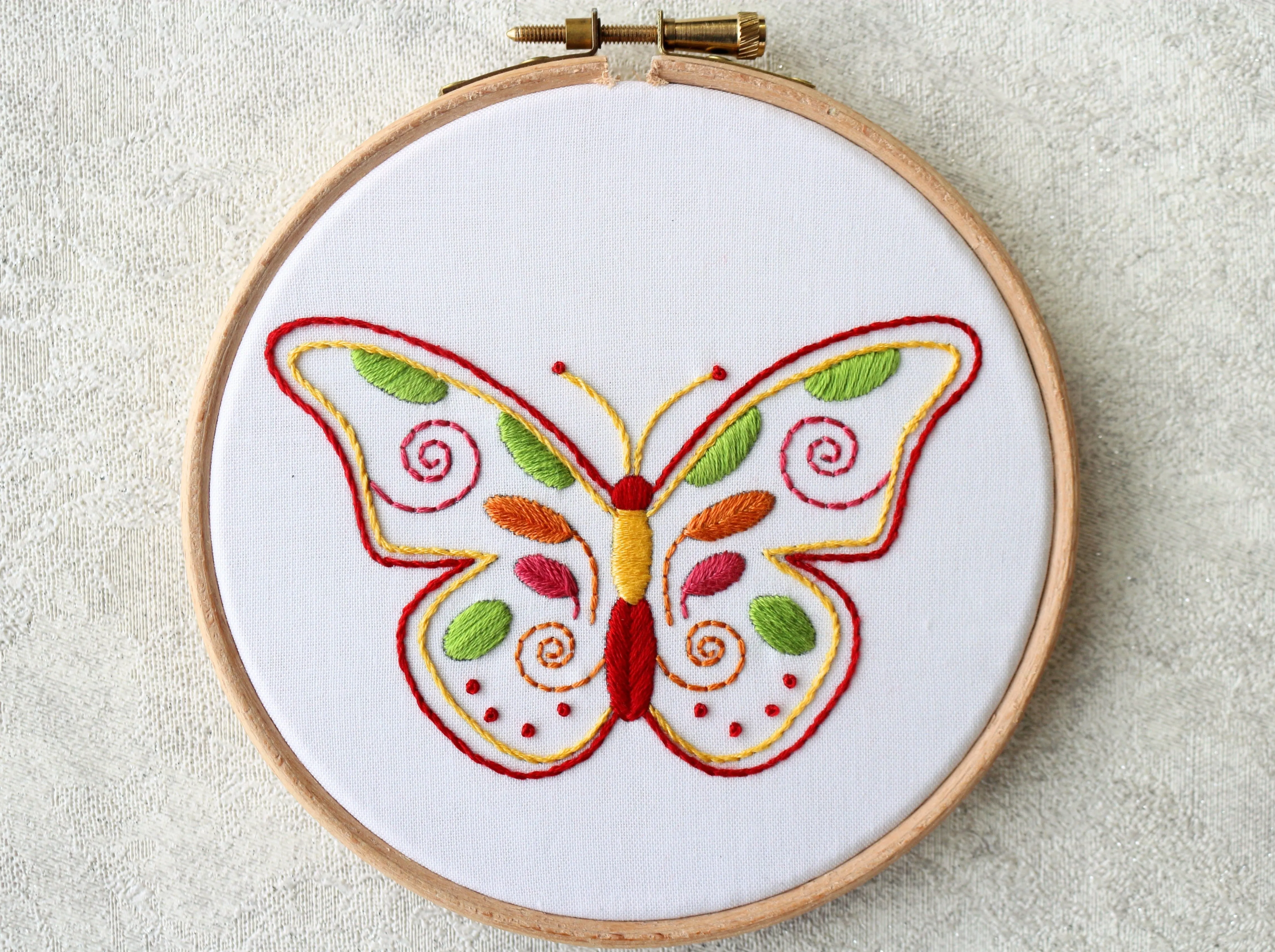 Butterfly Embroidery Kit