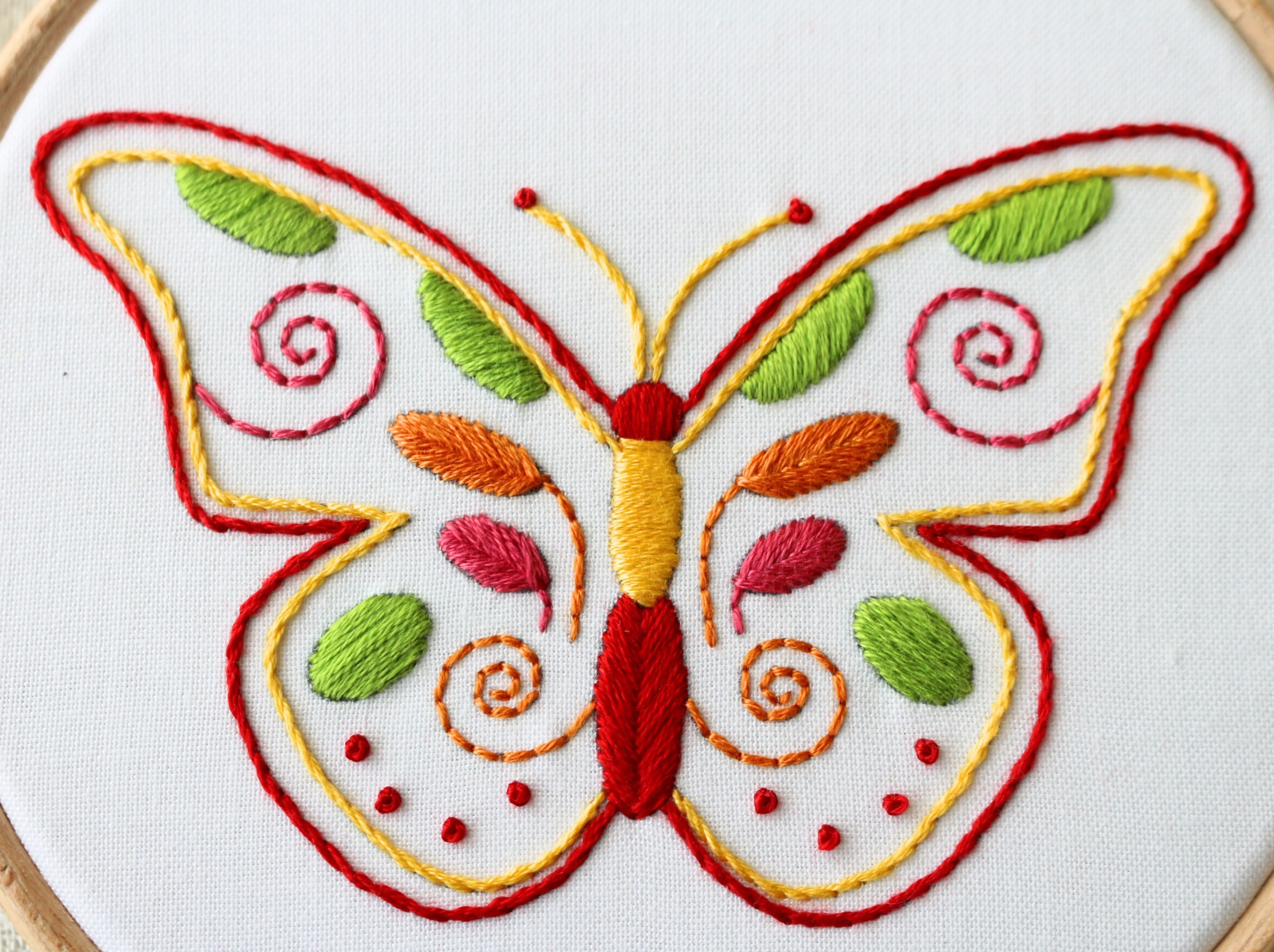 Butterfly Embroidery Kit