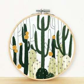 Cactus Bloom Embroidery Kit