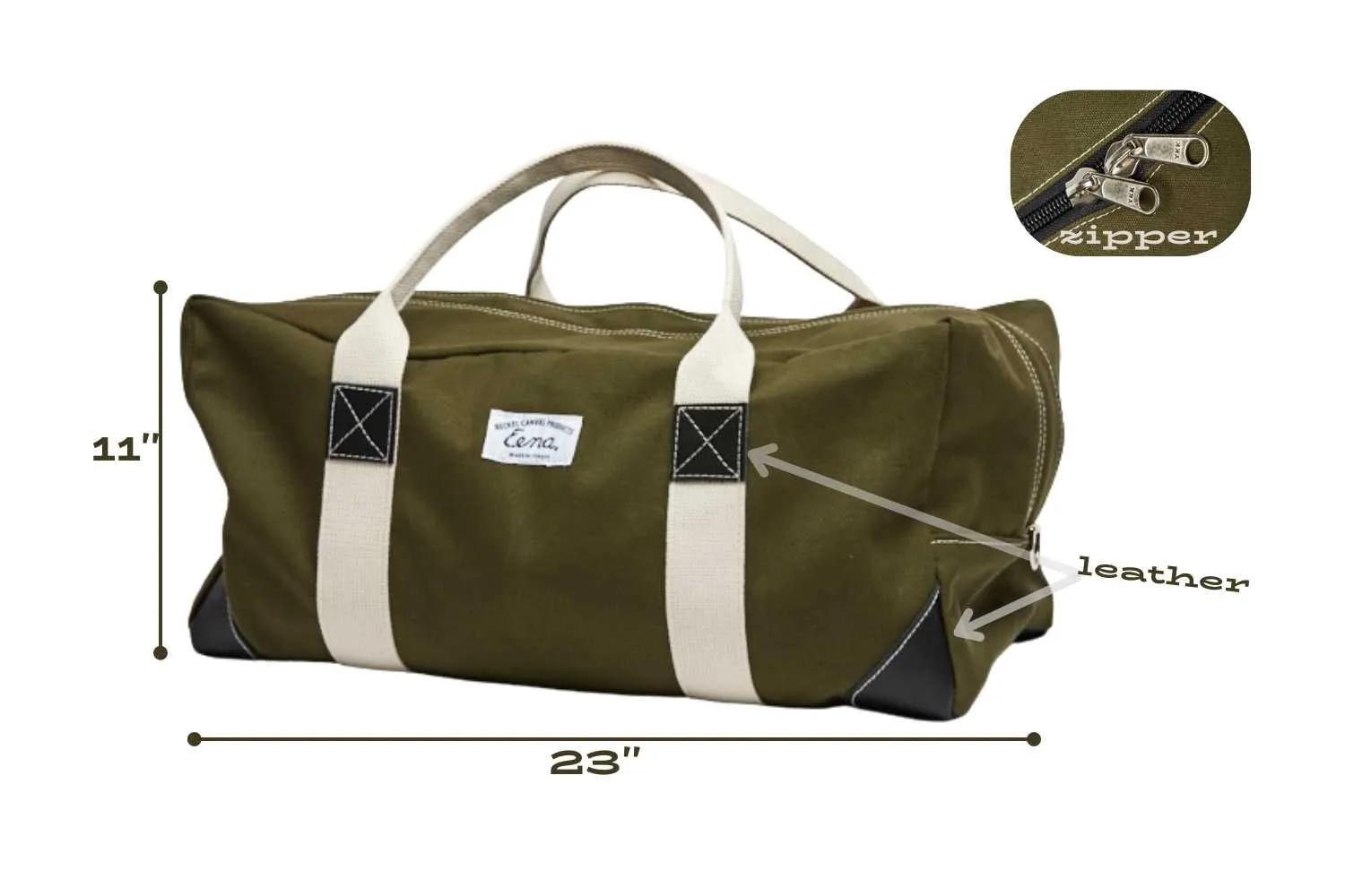 Canvas Weekend Duffel | The War & Peace Bag | 46L