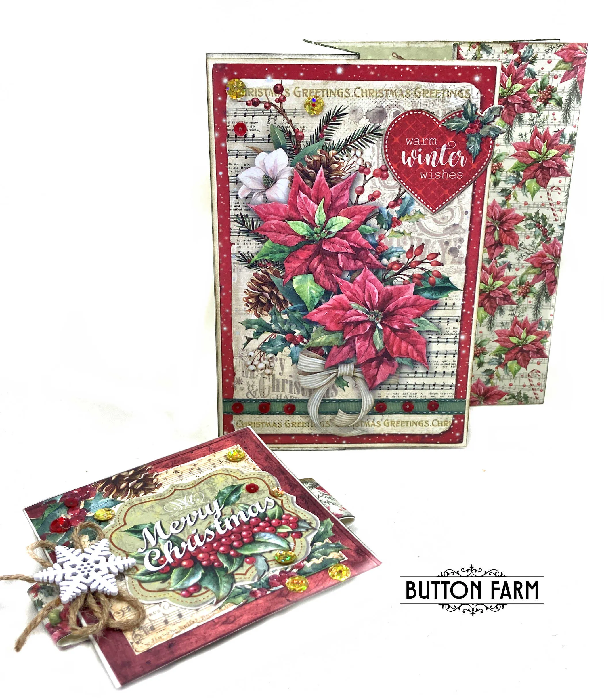 Christmas Vibes Christmas Card Kit by Kathy Clement - DIGITAL TUTORIAL