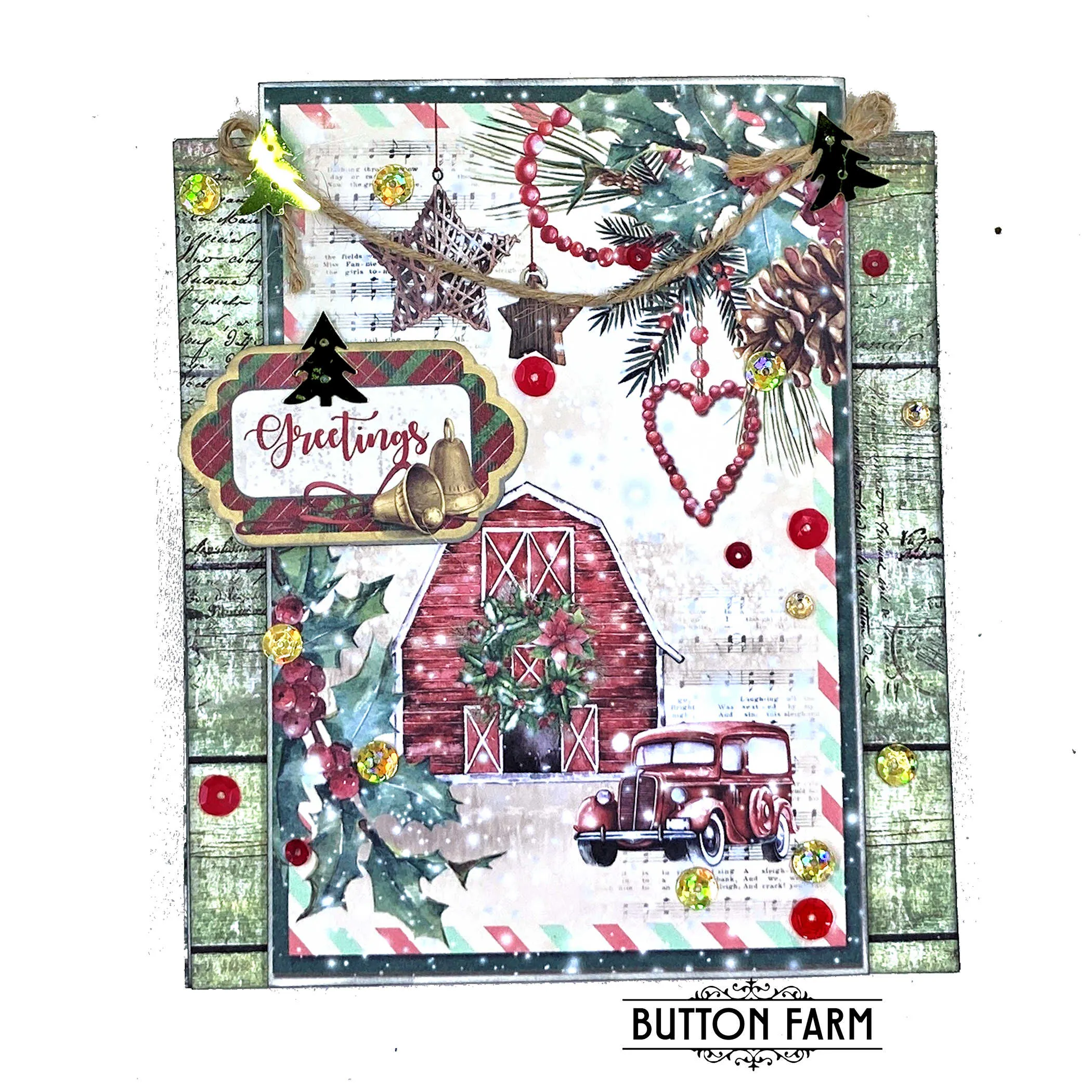 Christmas Vibes Christmas Card Kit by Kathy Clement - DIGITAL TUTORIAL