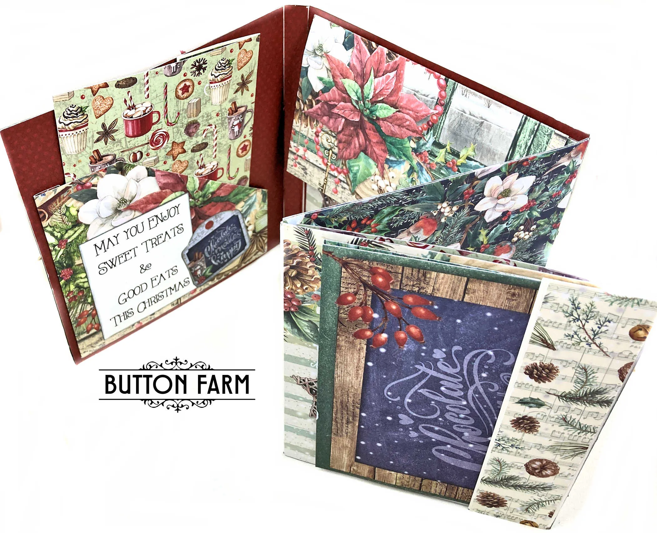 Christmas Vibes Christmas Card Kit by Kathy Clement - DIGITAL TUTORIAL