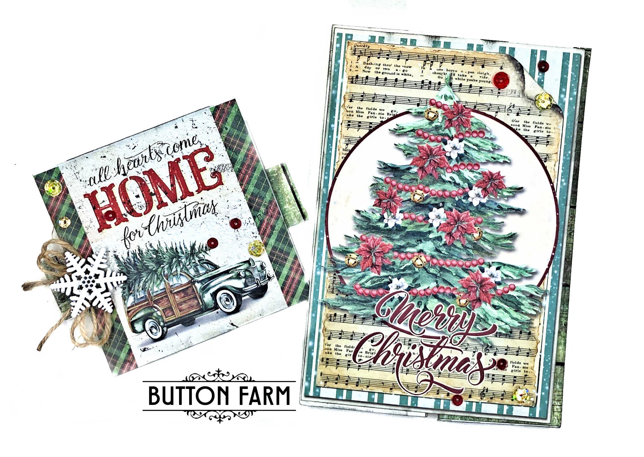 Christmas Vibes Christmas Card Kit by Kathy Clement - DIGITAL TUTORIAL