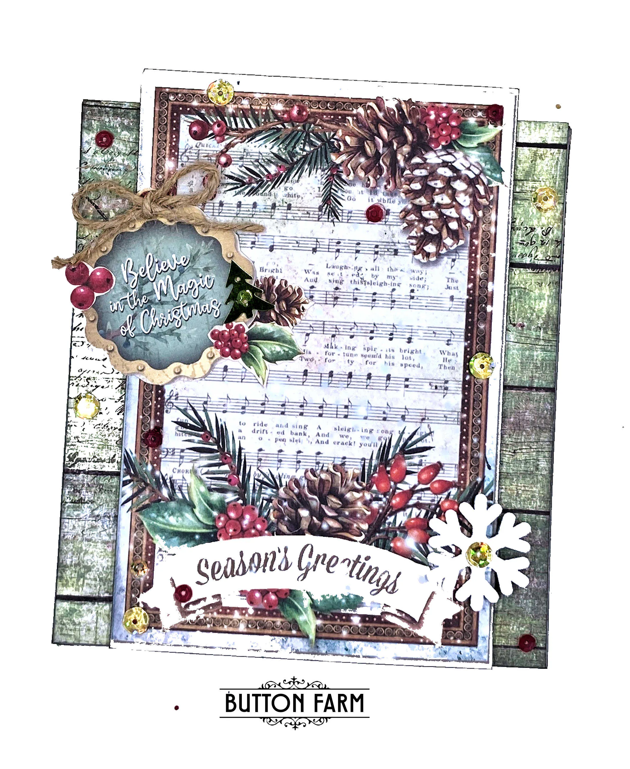Christmas Vibes Christmas Card Kit by Kathy Clement - DIGITAL TUTORIAL