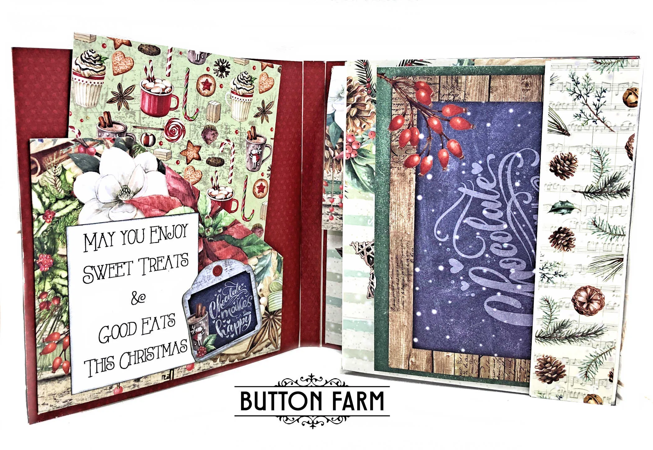 Christmas Vibes Christmas Card Kit by Kathy Clement - DIGITAL TUTORIAL