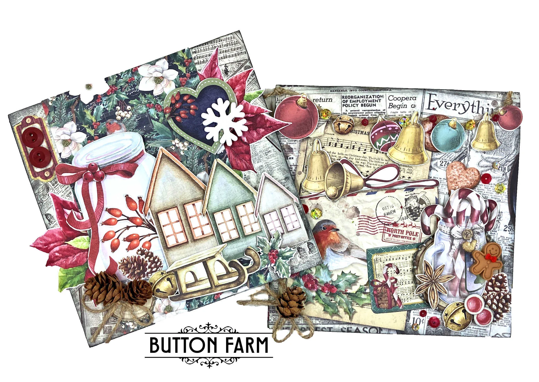 Christmas Vibes Christmas Card Kit by Kathy Clement - DIGITAL TUTORIAL