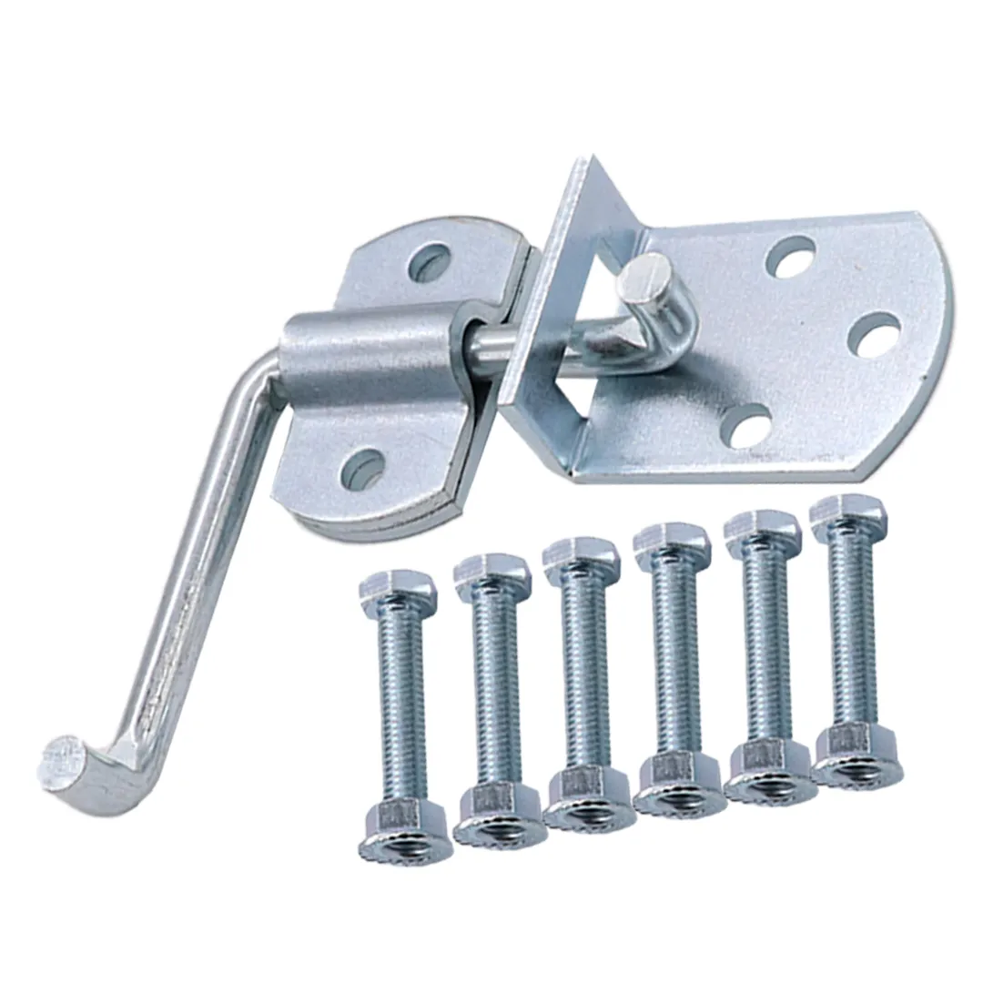 Complete Truck Straight Gate Latch Kit with Bolts and Nuts: Easy Install, Secure Hold