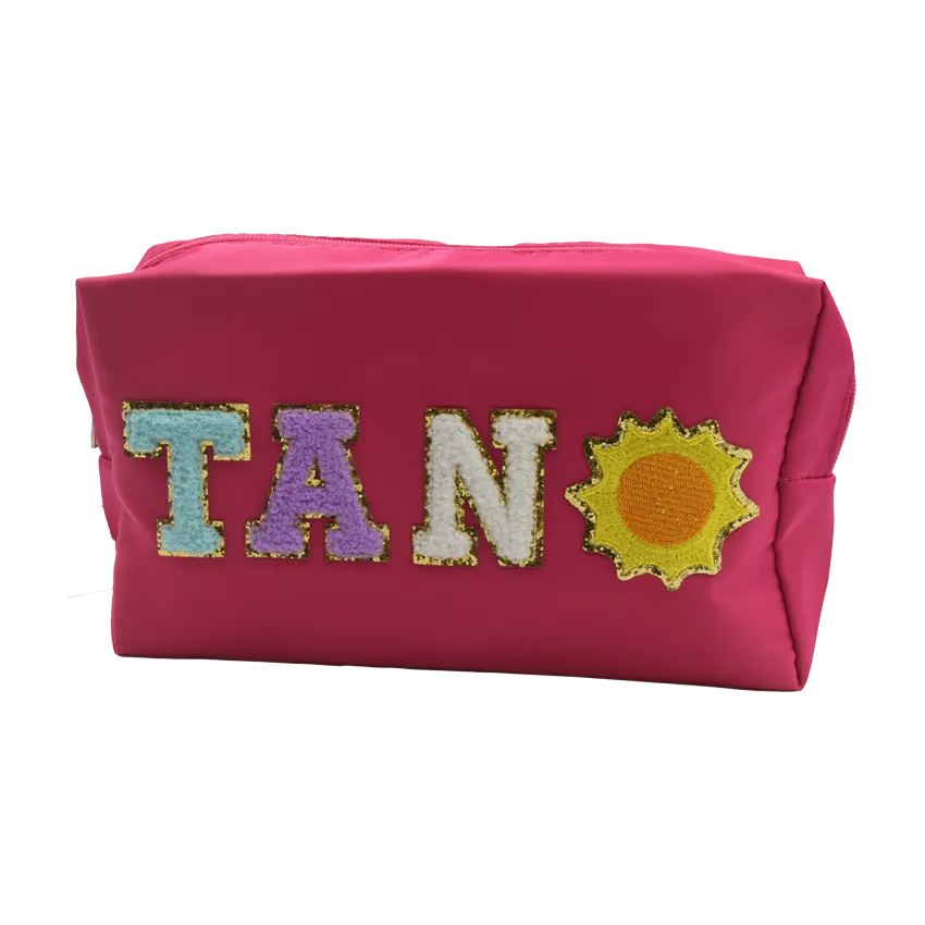 Cosmetic Bag Chenille "TAN"