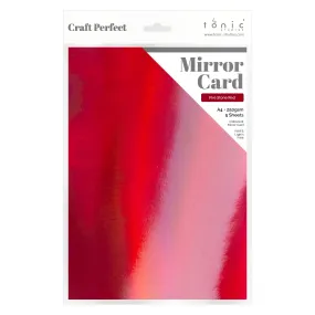 Craft Perfect - Iridescent Mirror Card - Fire Stone Red - A4 (5/PK) - 9770E
