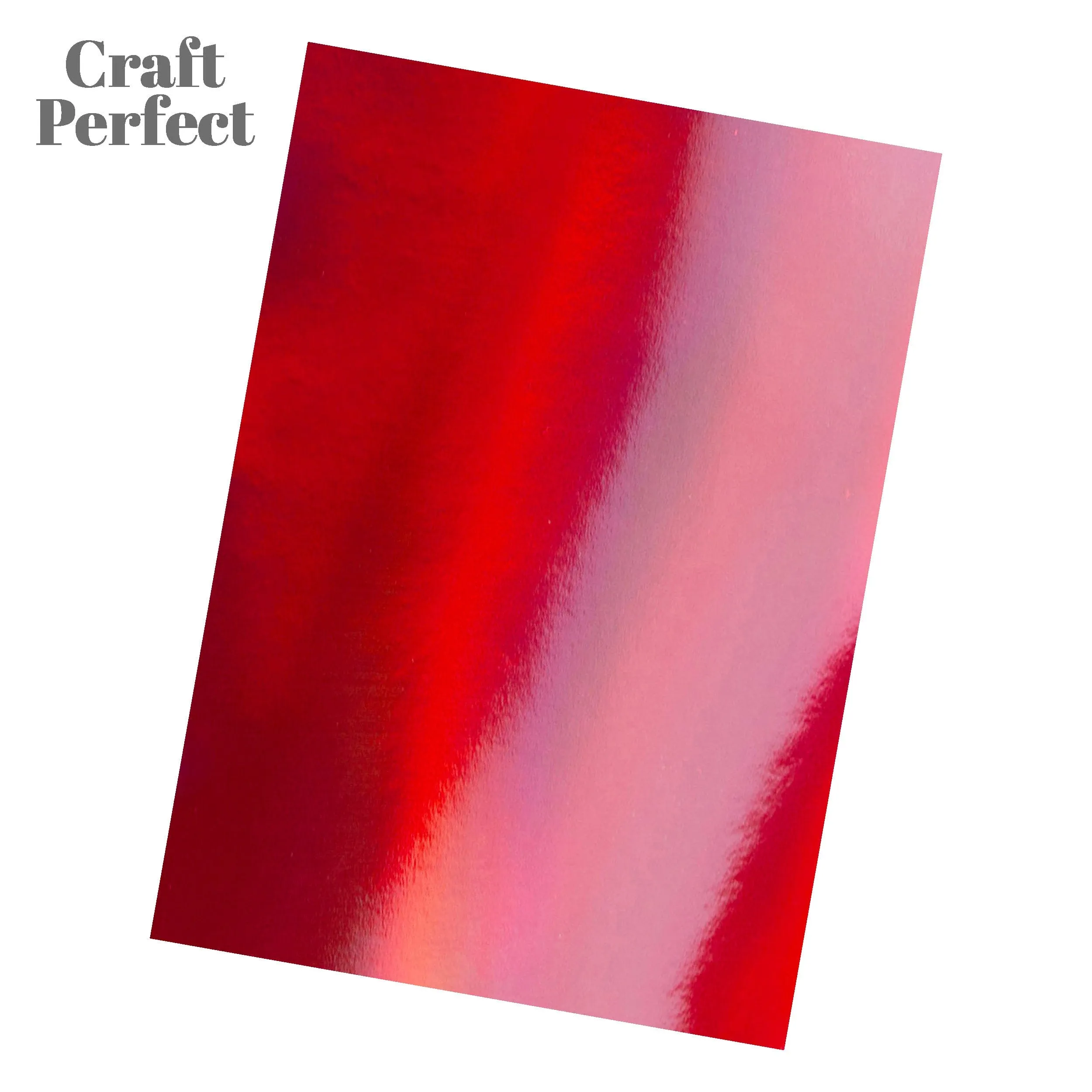 Craft Perfect - Iridescent Mirror Card - Fire Stone Red - A4 (5/PK) - 9770E