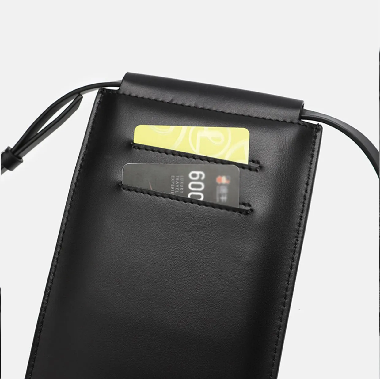 Cute Womens Mini Crossbody Phone Bags Black Leather Shoulder Bag