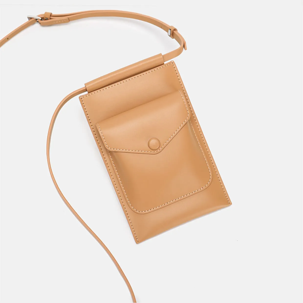 Cute Womens Mini Crossbody Phone Bags Black Leather Shoulder Bag