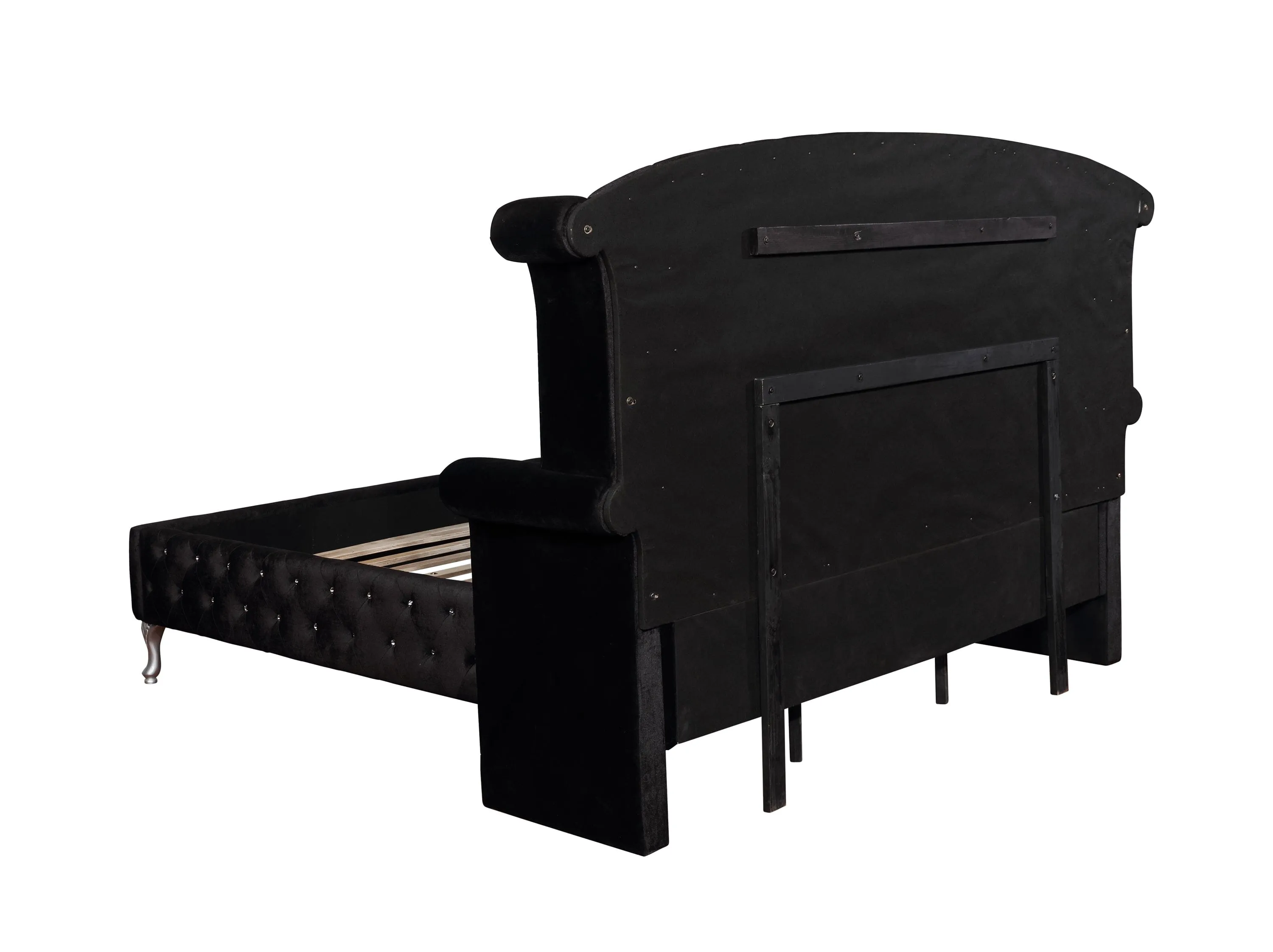 Deanna Eastern King Tufted Upholstered Bed Black Collection:  This King Bed Makes A Dramatic Statement In A Master Bedroom, It's Design Is Simply Exquisite, The Stunning Bed Shows Off Your Sophisticated Sense Of Style: Deanna SKU: 206101KE