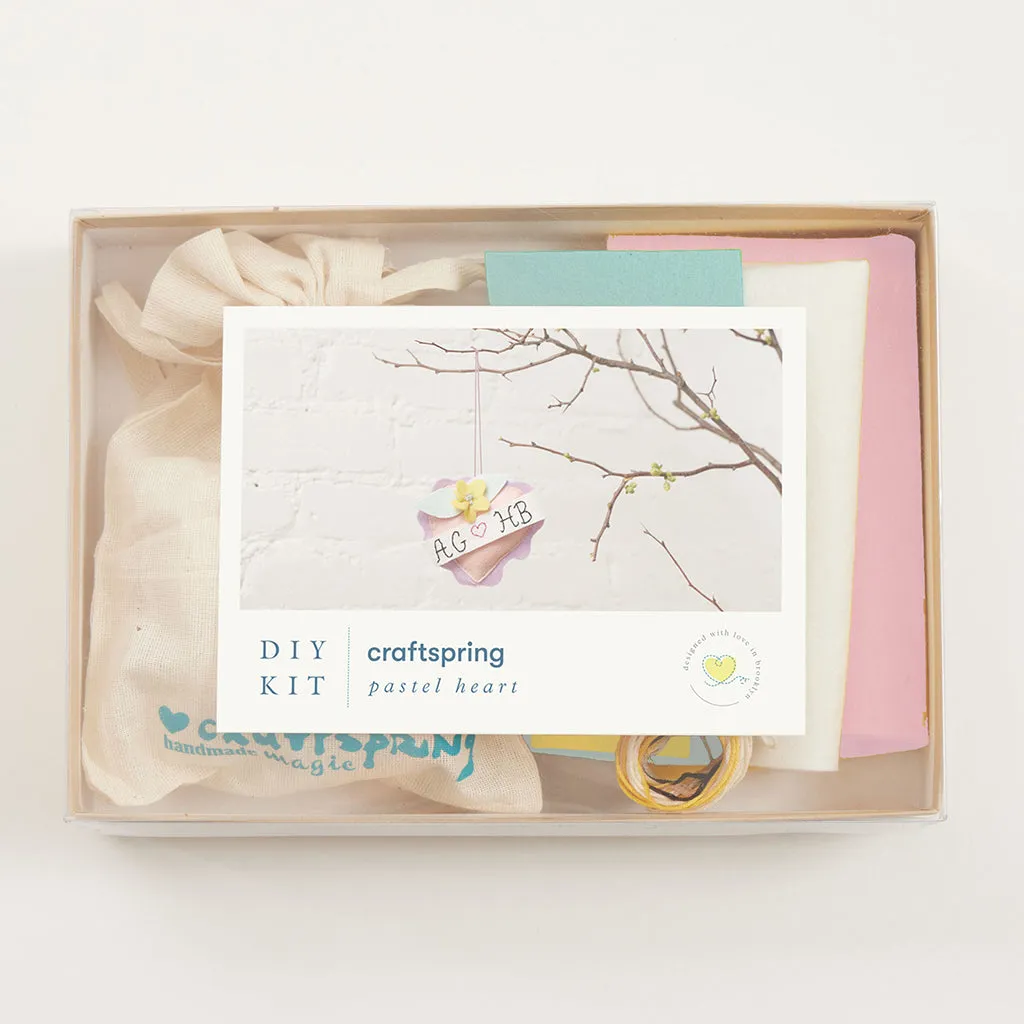 DIY KIT Pastel Heart Box