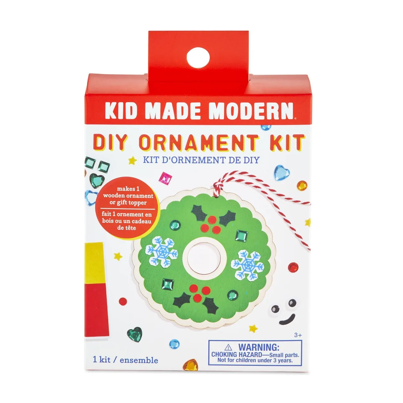 DIY Wooden Christmas Wreath Ornament Kit