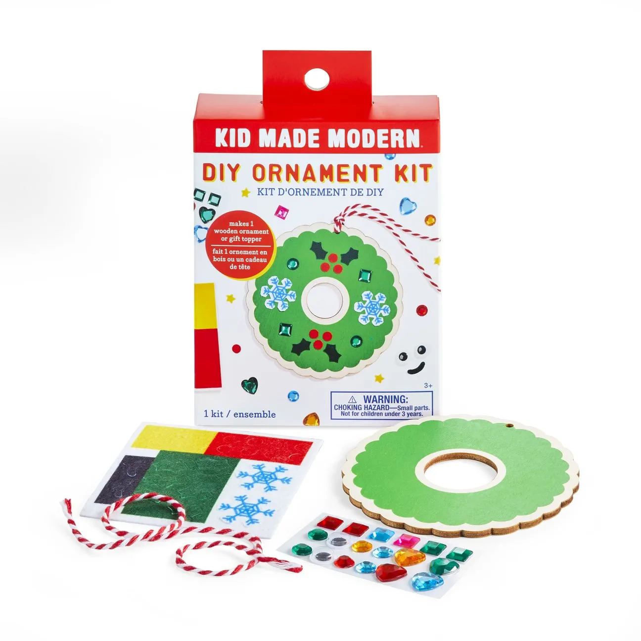 DIY Wooden Christmas Wreath Ornament Kit