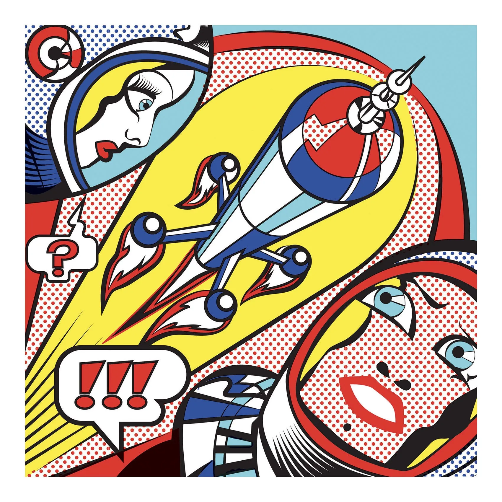 Djeco Superheroes Transfer Colouring Kit Inspired by Roy Lichtenstein  DJ09376