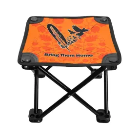 Floral Beadwork Real Orange Bring Them Home Folding Fishing Stool