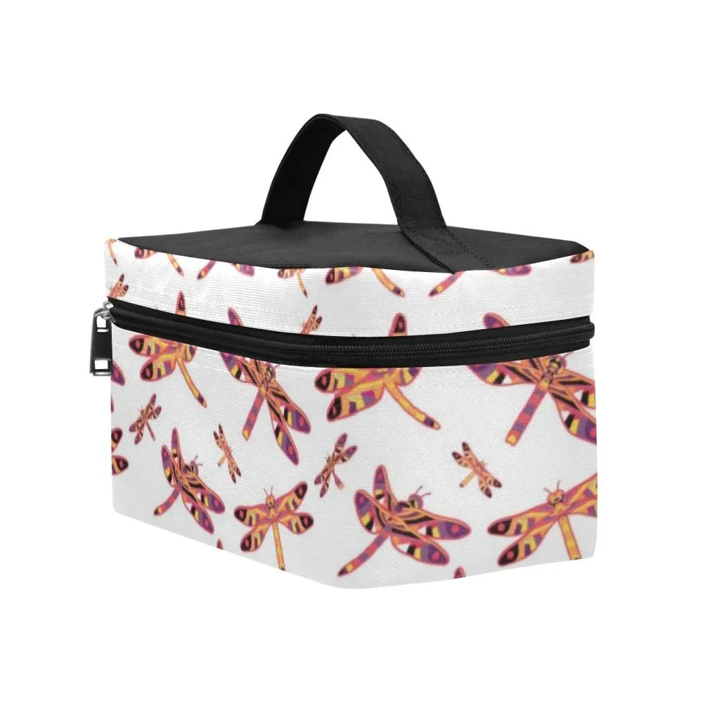 Gathering White Cosmetic Bag/Large