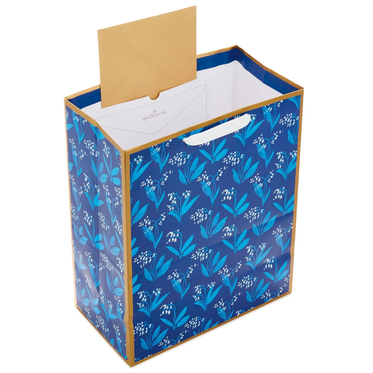 Hallmark 13'' Blue Floral Large Gift Bag