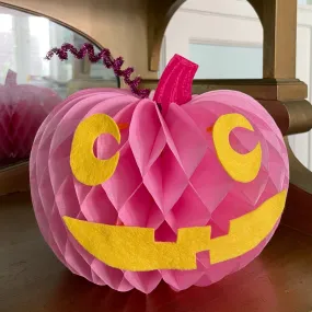 Honeycomb Jack-o-lantern Kit, 10" wide