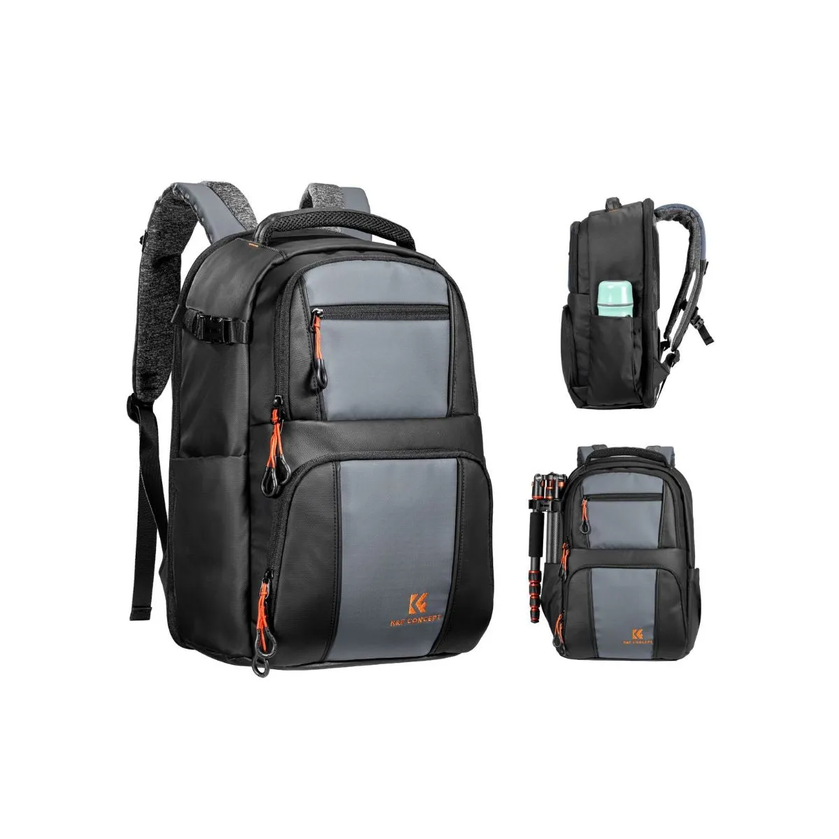 K&F Concept 30L Beta Camera Backpack V2 with 15" Laptop Compartment, Tripod Holder, Quick Side & Rear Access Pockets, Large Capacity Storage Bag for Sony Fujifilm Canon Nikon Lumix DJI, Lens, Battery, Drone, and Photography Accessories