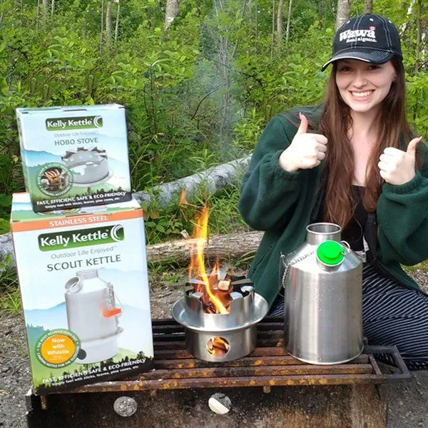 Kelly Kettle 'Scout' 1.2L   Whistle - Select type