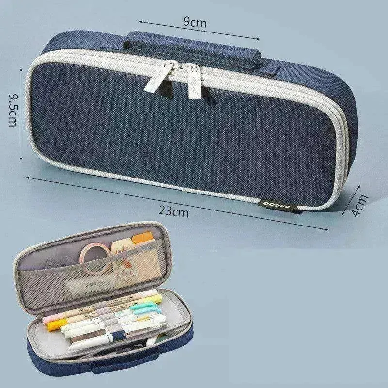 Korean Style Canvas Pencil Case for School