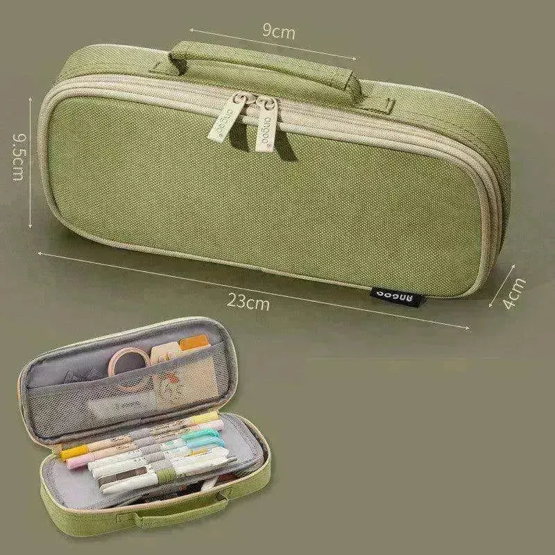 Korean Style Canvas Pencil Case for School