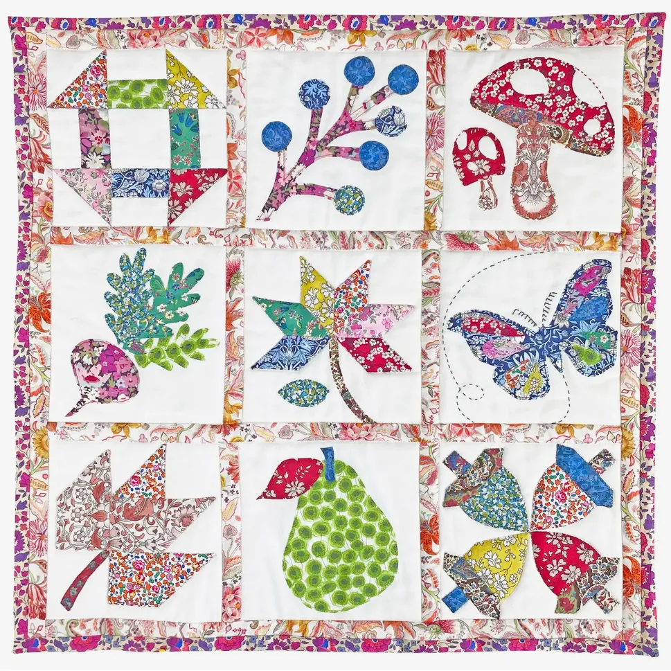 Liberty Fabric ~ Liberty Tana Lawn Autumnal Mini Sampler Quilt Kit