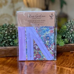 Liberty Fabric ~ Liberty Tana Lawn Mixed Colors Make-Up & Coin Purse Kit