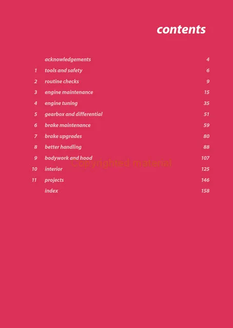 Mazda MX-5 Maintenance and Upgrades Manual