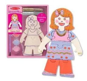 Melissa & Doug Decorate Your Own Jigsaw Doll