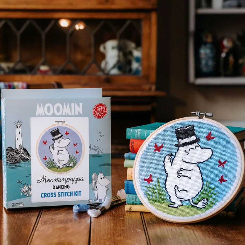 Moomin Cross Stitch Kit Moominpappa Dancing