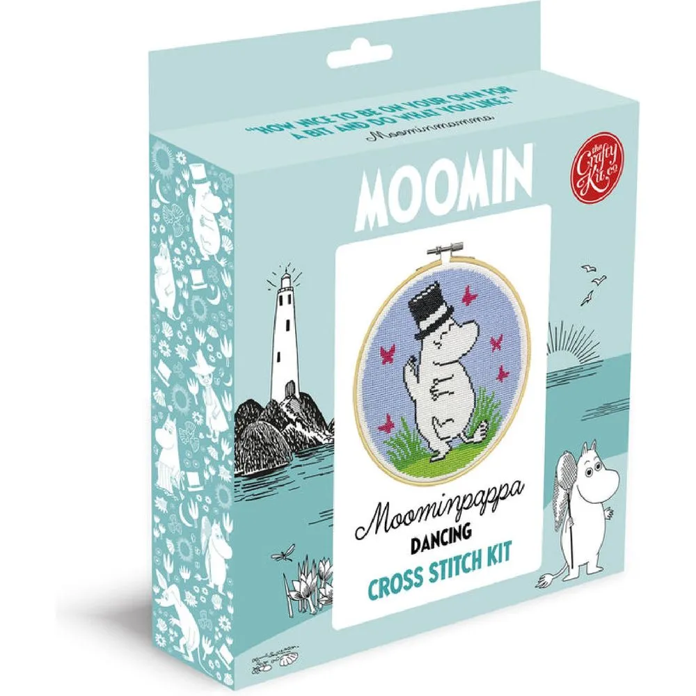 Moomin Cross Stitch Kit Moominpappa Dancing
